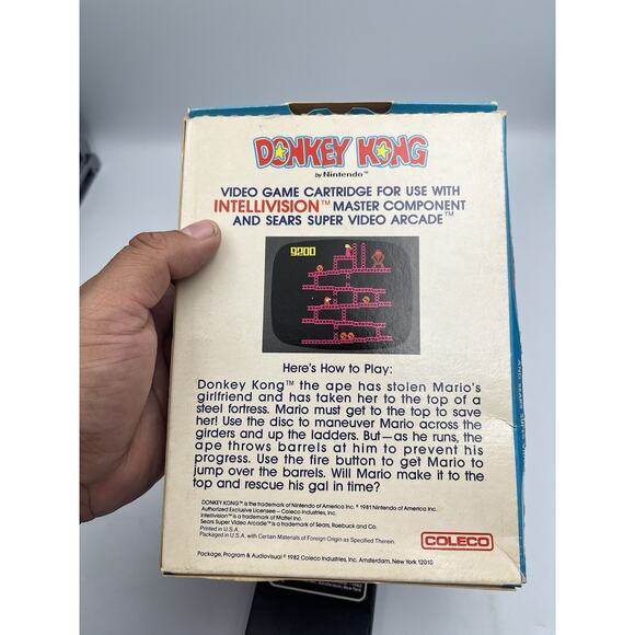 Donkey Kong (Intellivision, 1982, CIB) Complete with Manual CIB - Picture 13 of 14